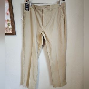 Cremieux Club 38 Men's Khaki Work Atwood Twill Pants Sz 38x32